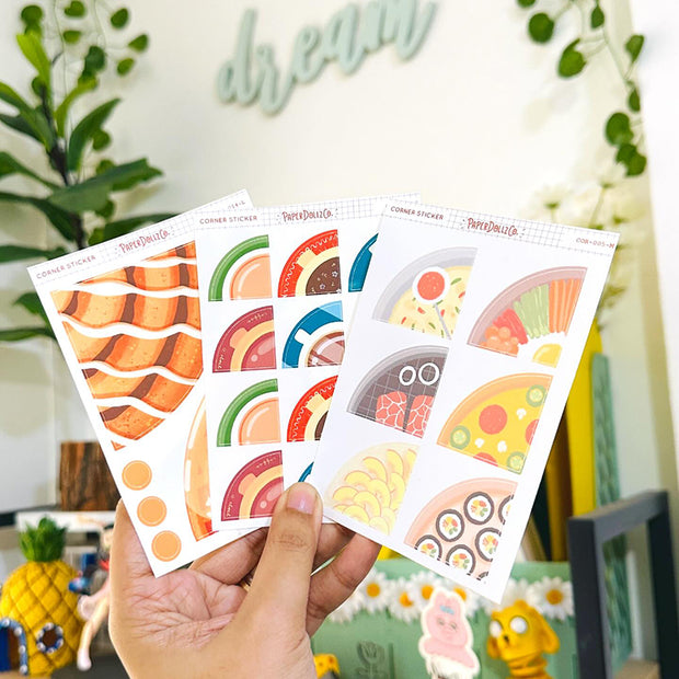 PaperDollzCo | Medium Corner Stickers | cor-019-M