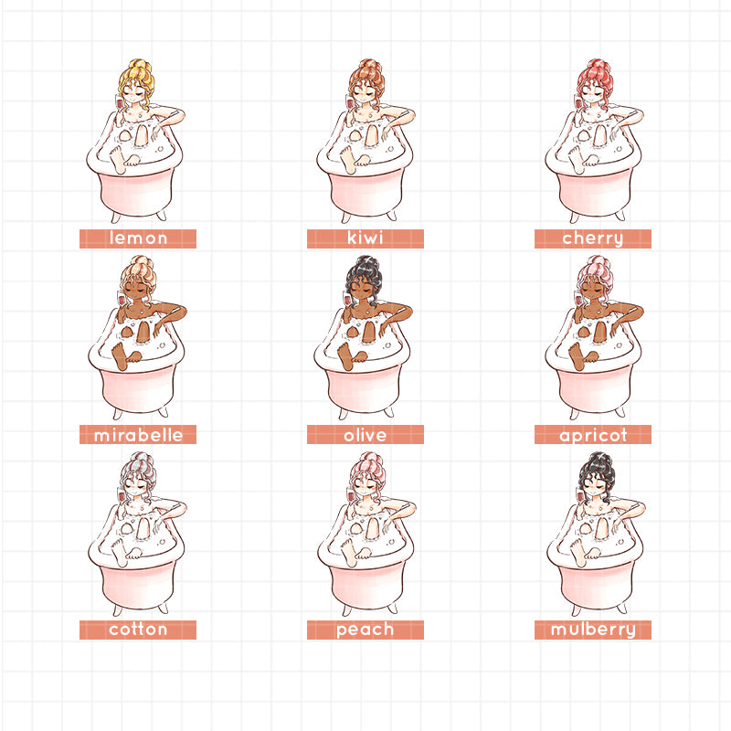 Bath Time | Home Buddy | Just Dolls Stickers | J363
