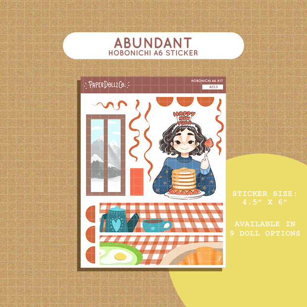 Abundant | Year of the Rising Dragon | Hobonichi A6 Daily Sticker Kit - a013