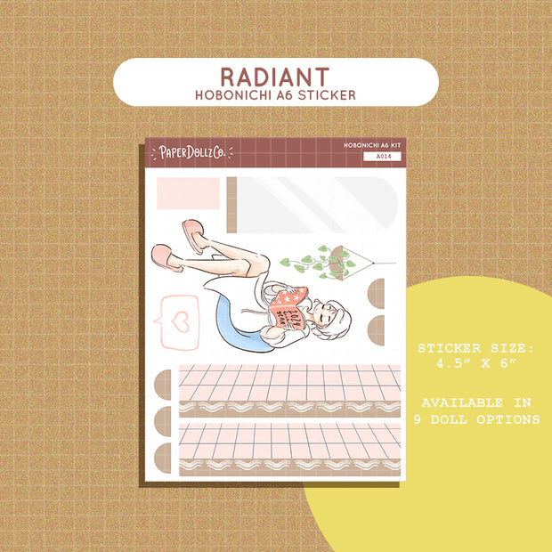 Radiant | Year of the Rising Dragon | Hobonichi A6 Sticker Kit - a014