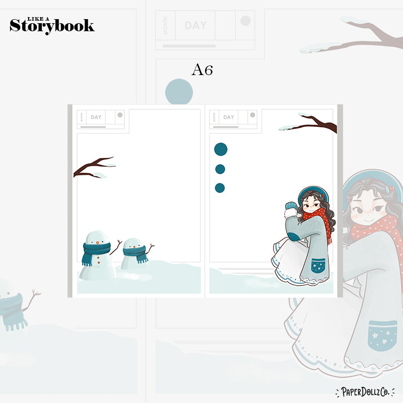Frosty | Winter Solstice | Hobonichi A6 Daily Sticker Kit - a073