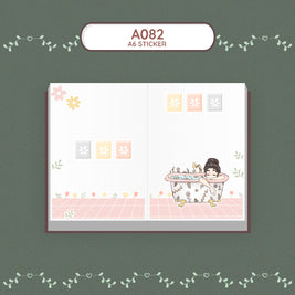 Bath | Reclaiming My Radiance | Hobonichi A6 Daily Sticker Kit - a082