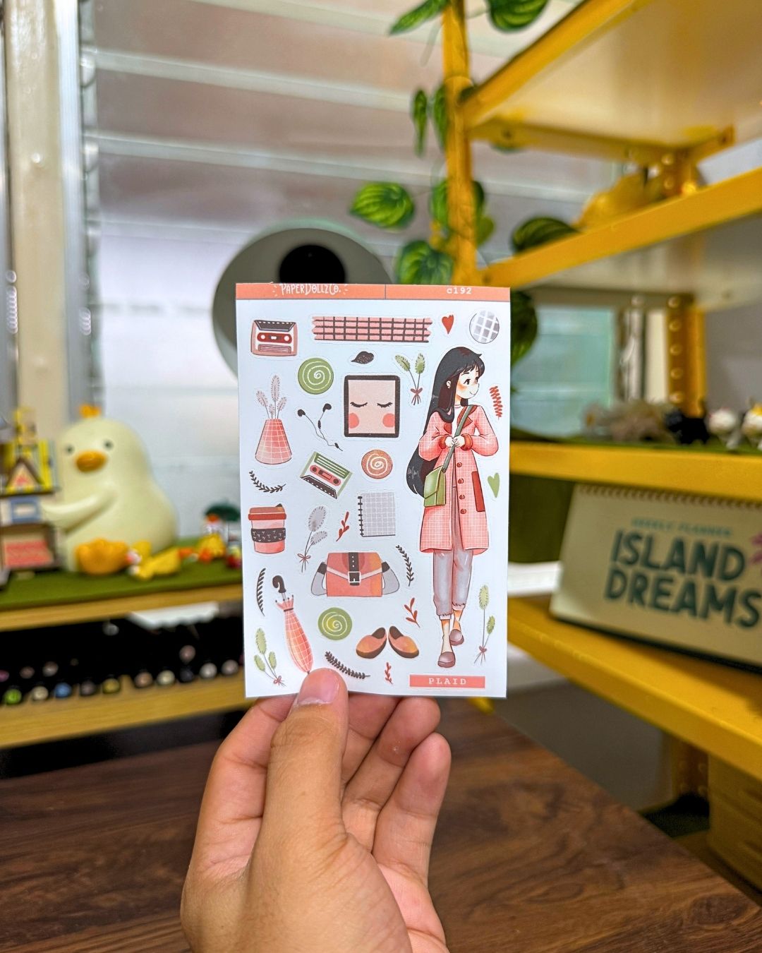 Plaid| Sailor Bloom | Spring Collection Sticker | C192