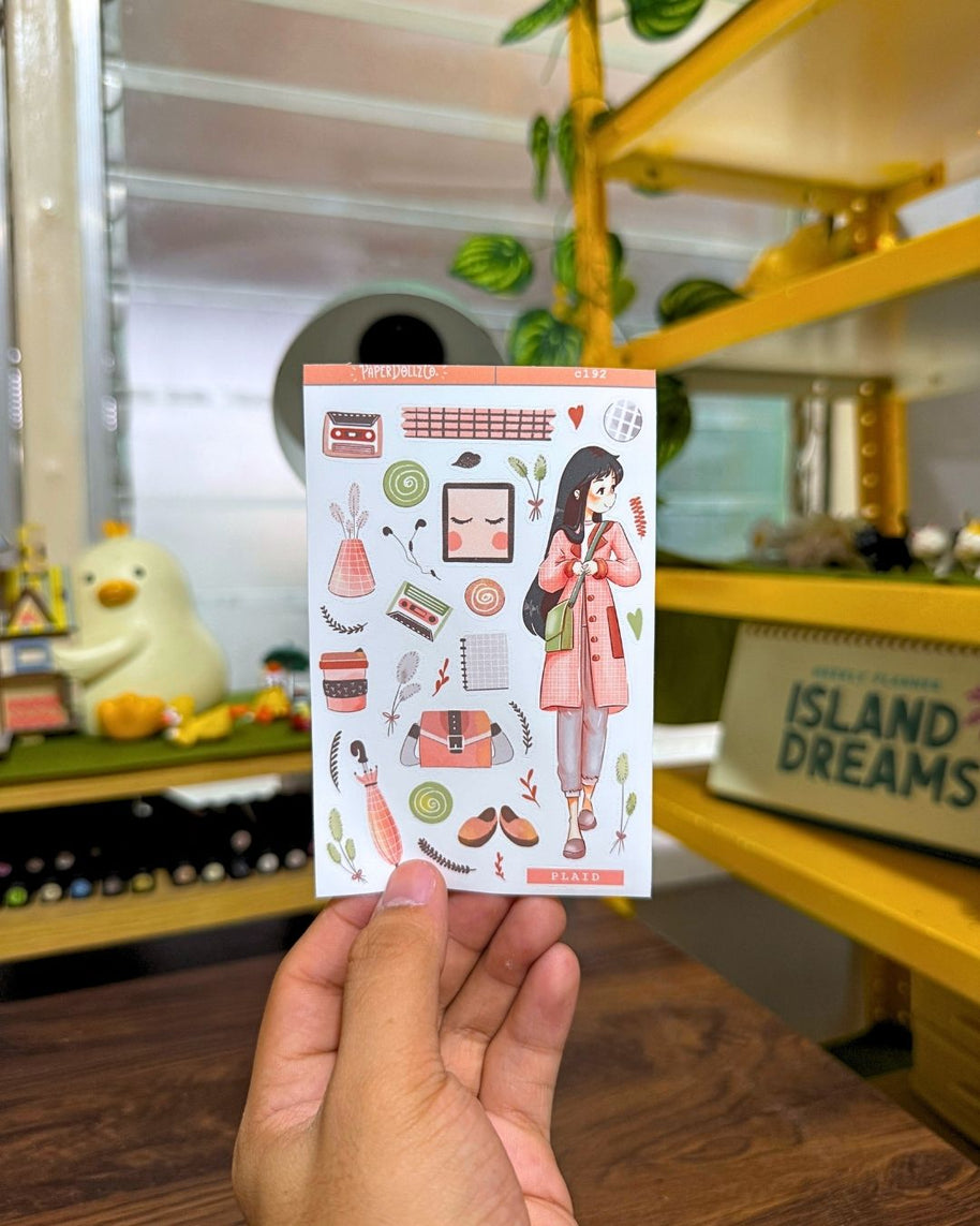 Plaid| Sailor Bloom | Spring Collection Sticker | C192