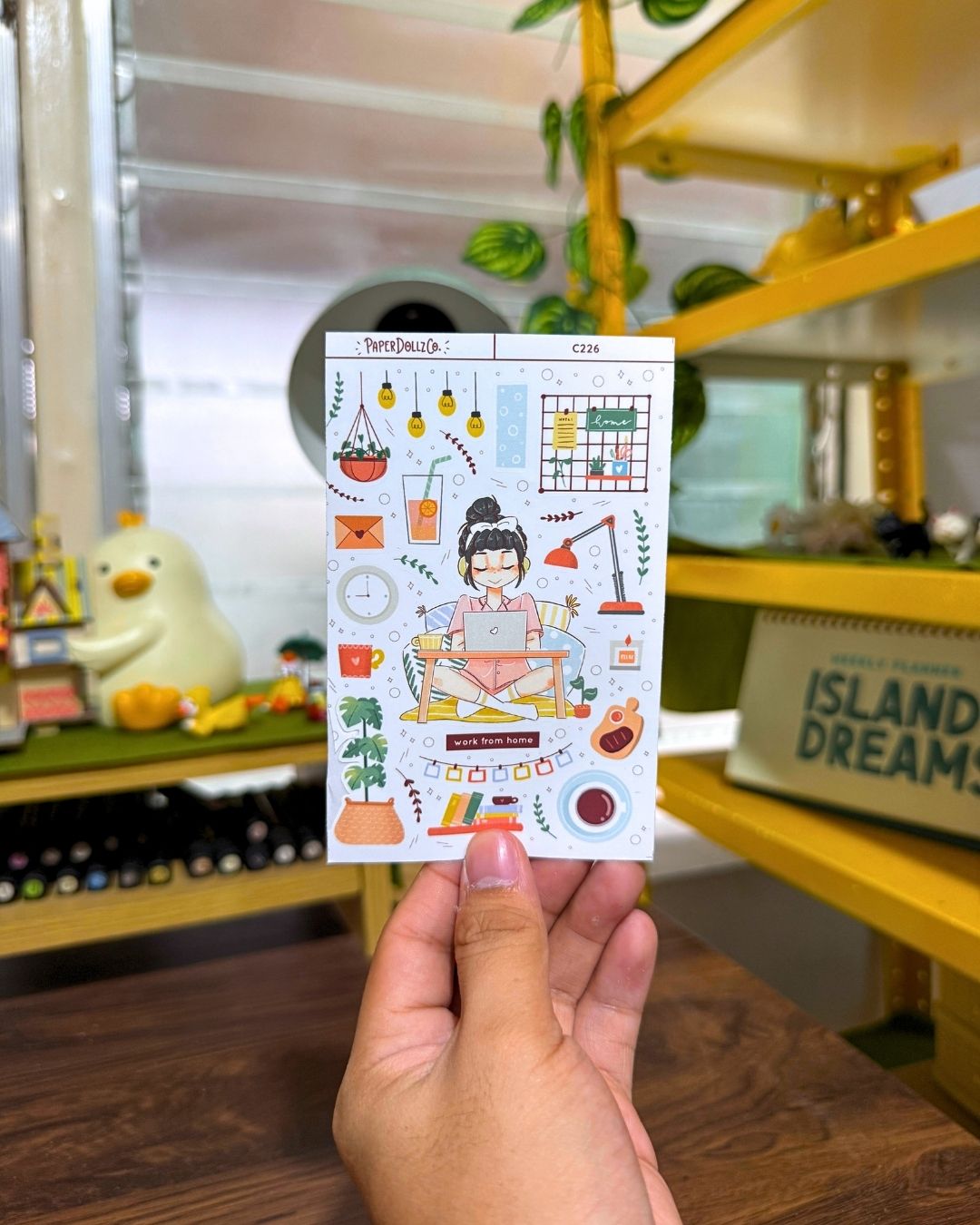 Work From Home | Snow Puff | Collection Stickers | C226