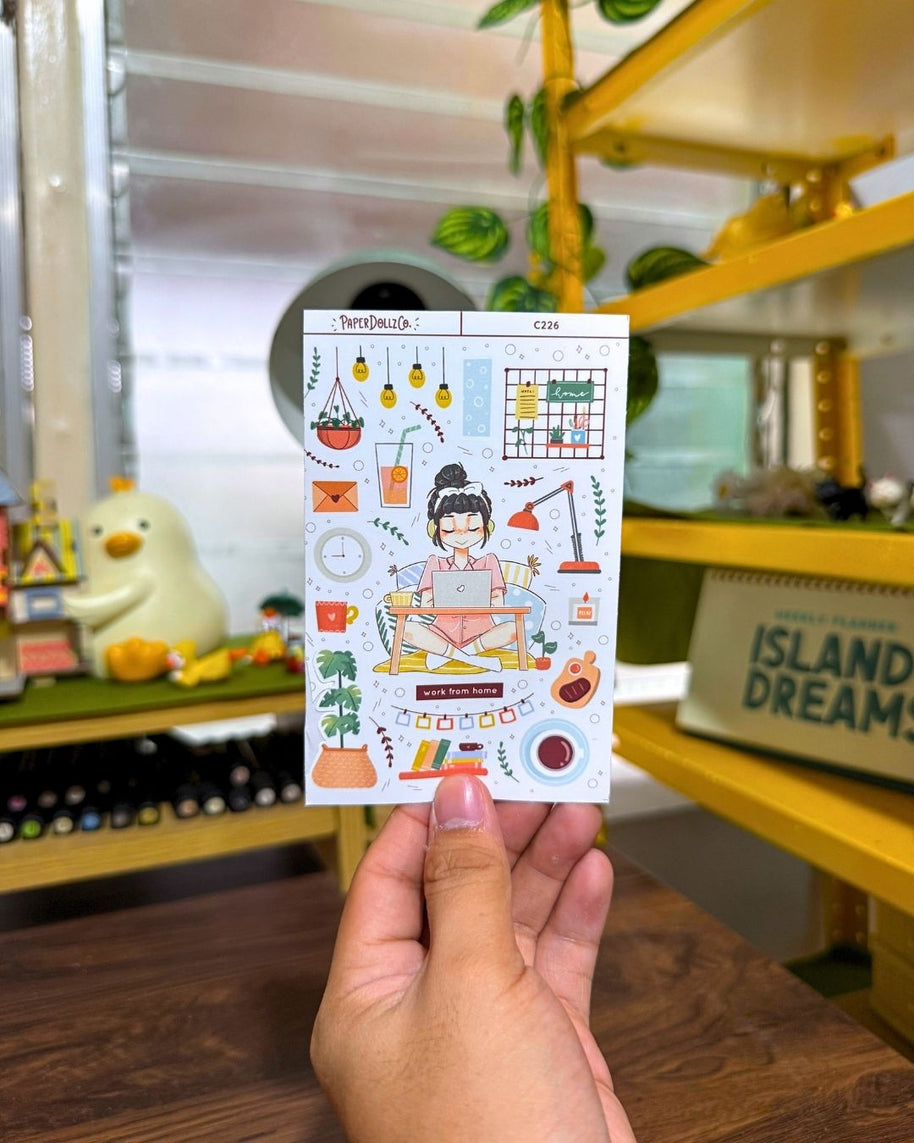 Work From Home | Snow Puff | Collection Stickers | C226