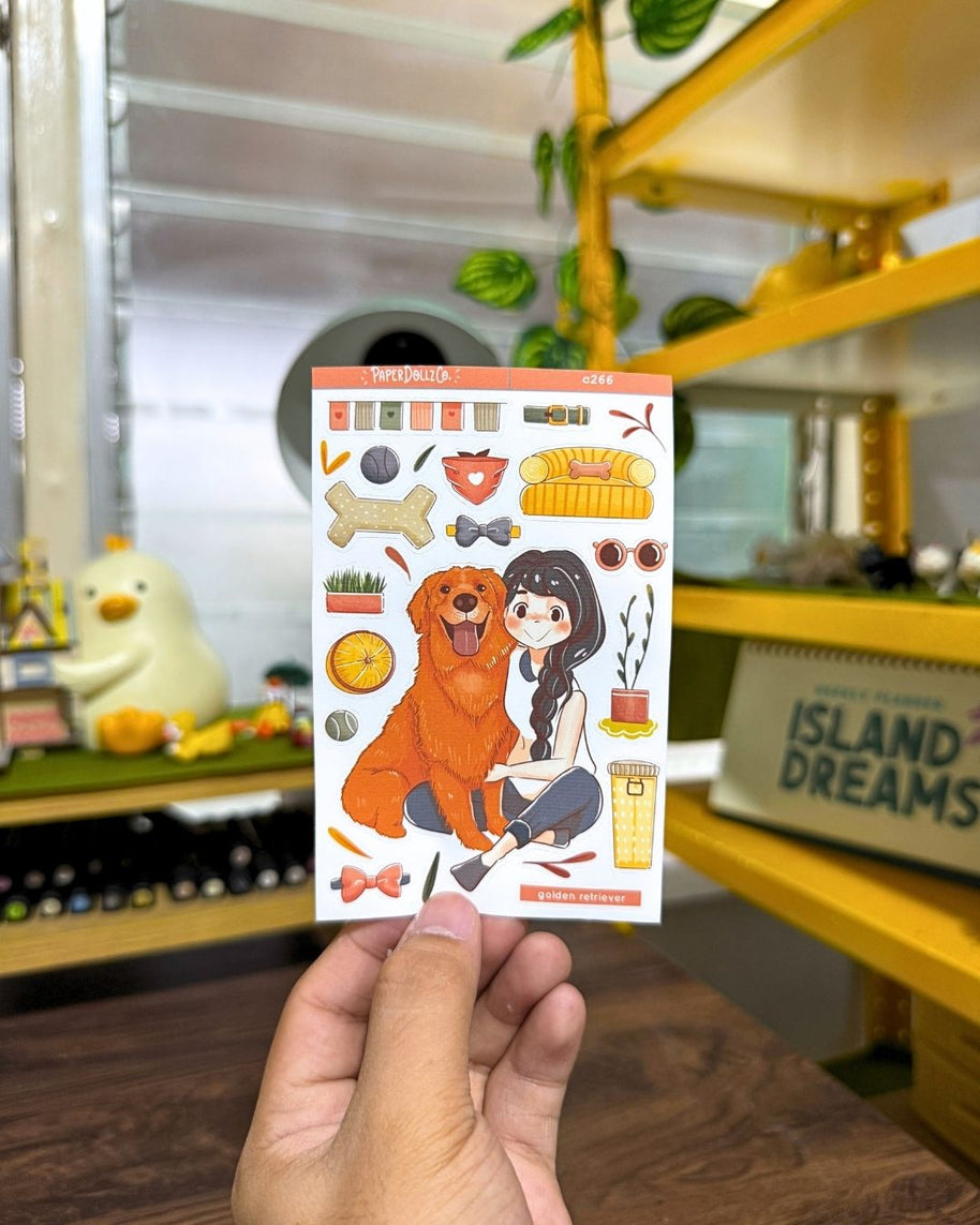 Golden Retriever | Fur In Love | Collection Stickers | C266