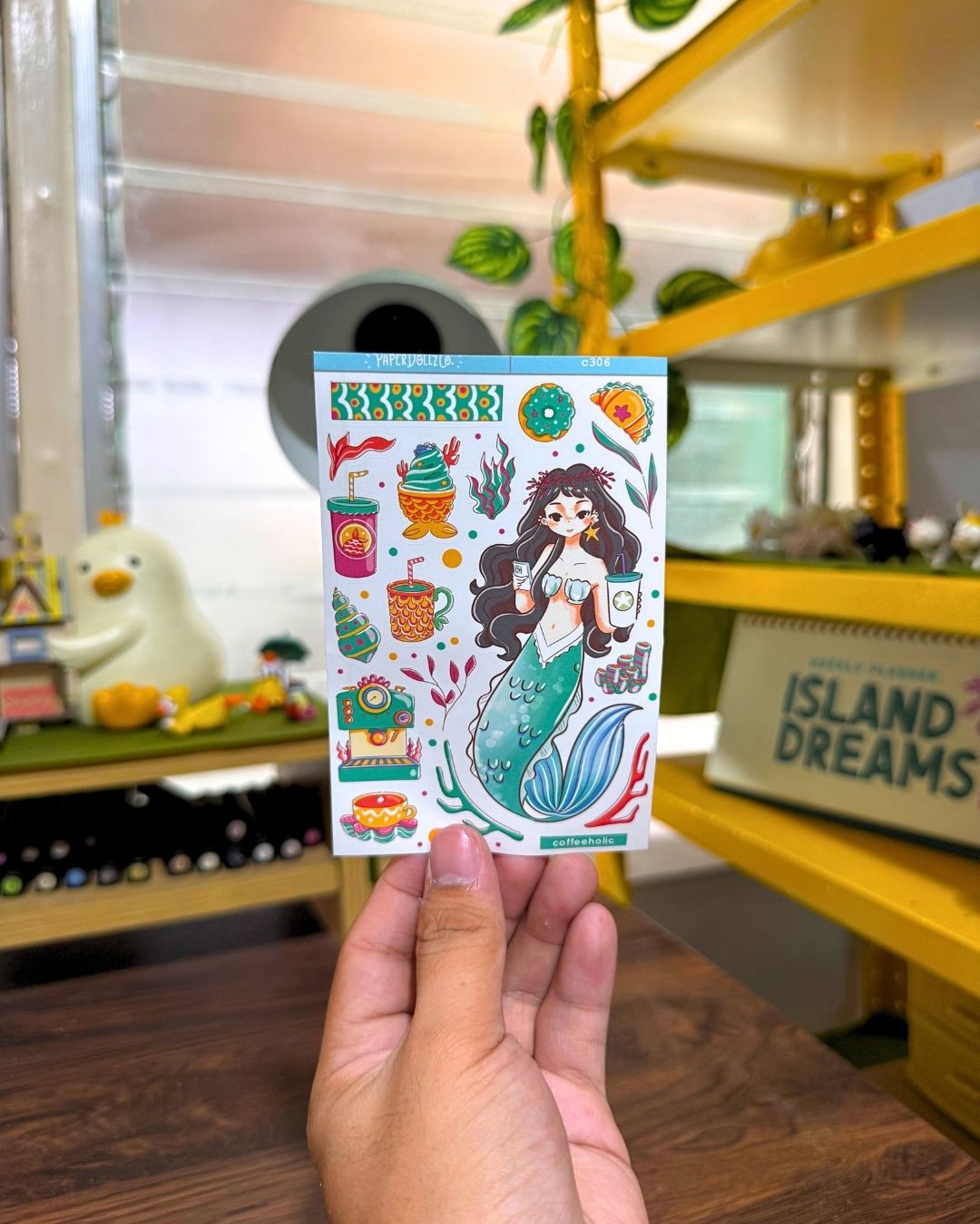 Coffeeholic | The Modern Mermaids | Collection Stickers | C306