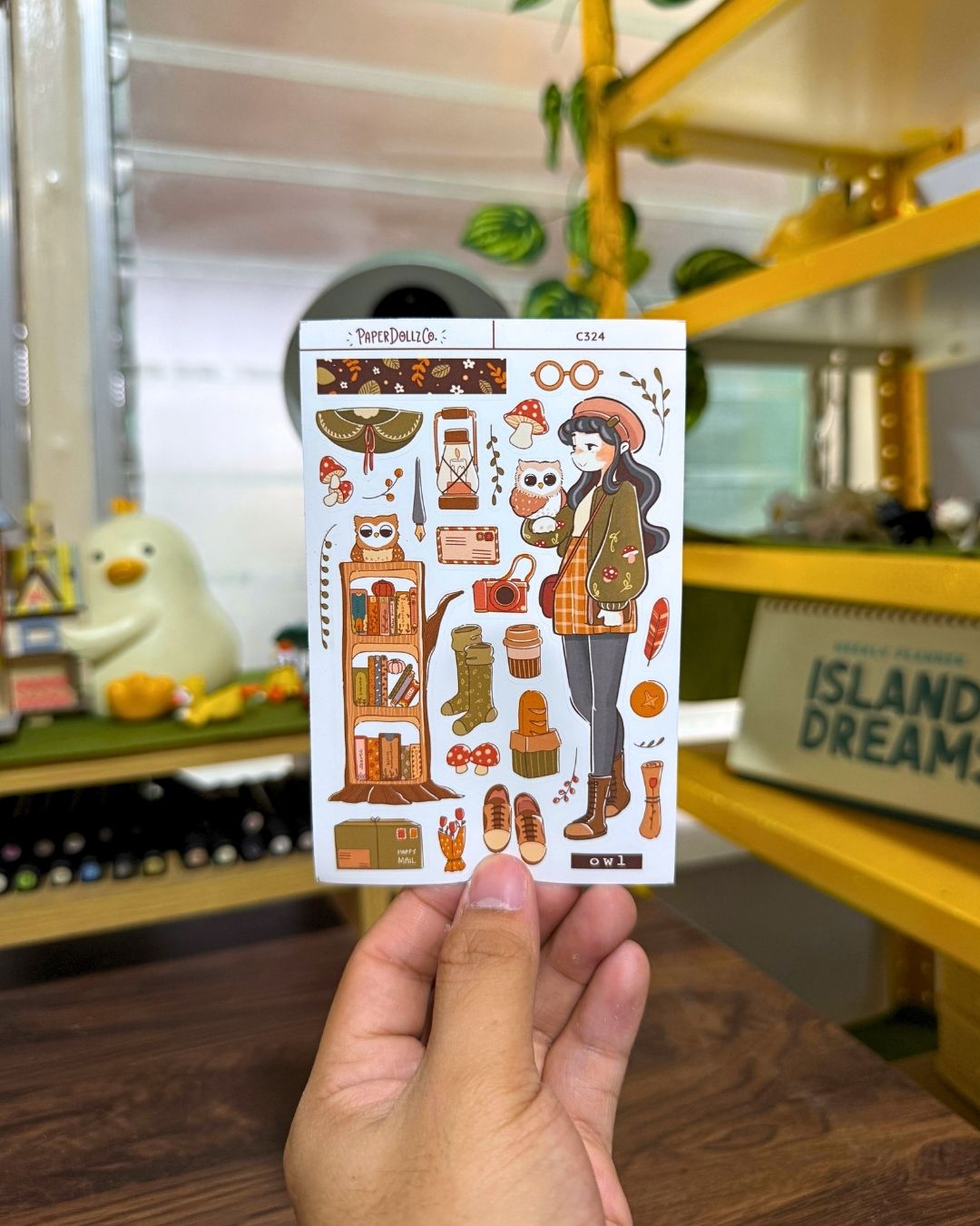 Owl | Birds of Autumn | Collection Stickers | C324