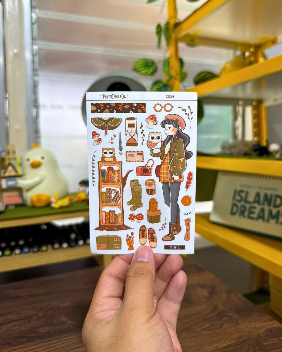 Owl | Birds of Autumn | Collection Stickers | C324