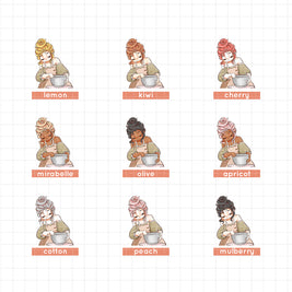 True Passion | PaperDollzCo | Sticker Book | CB050