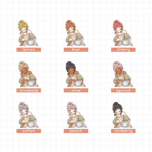 Pottery Shop | True Passion | Just Dolls Stickers | J383