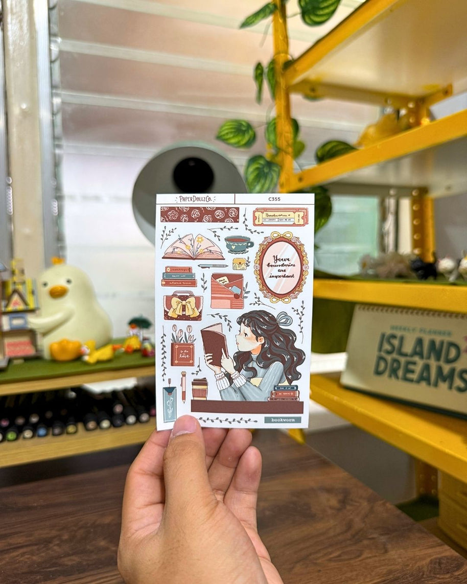 Bookworm | Alone Time | Collection Stickers | C355