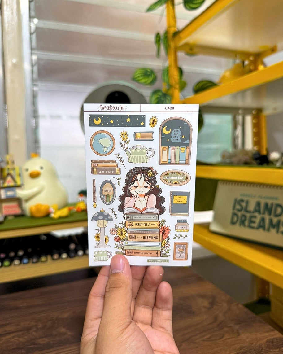 Readaholic | Reclaiming My Radiance | Collection Stickers | C428
