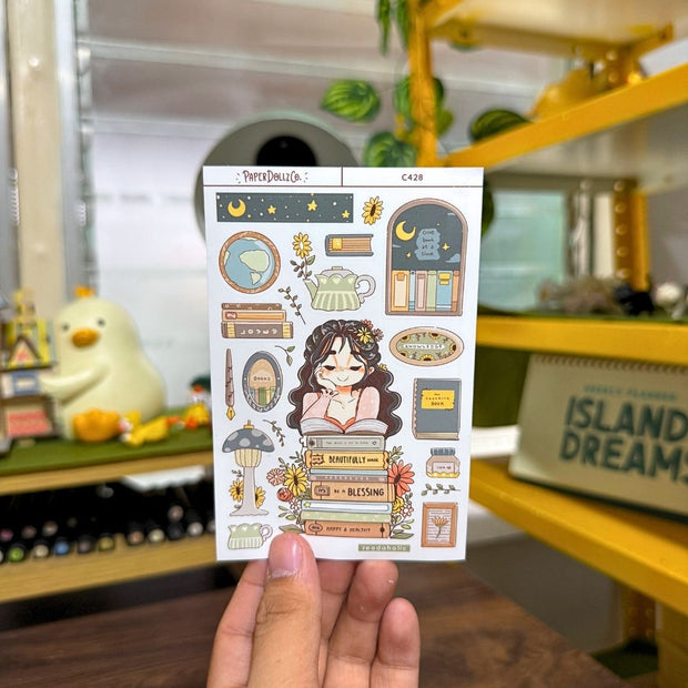 Readaholic | Reclaiming My Radiance | Collection Stickers | C428
