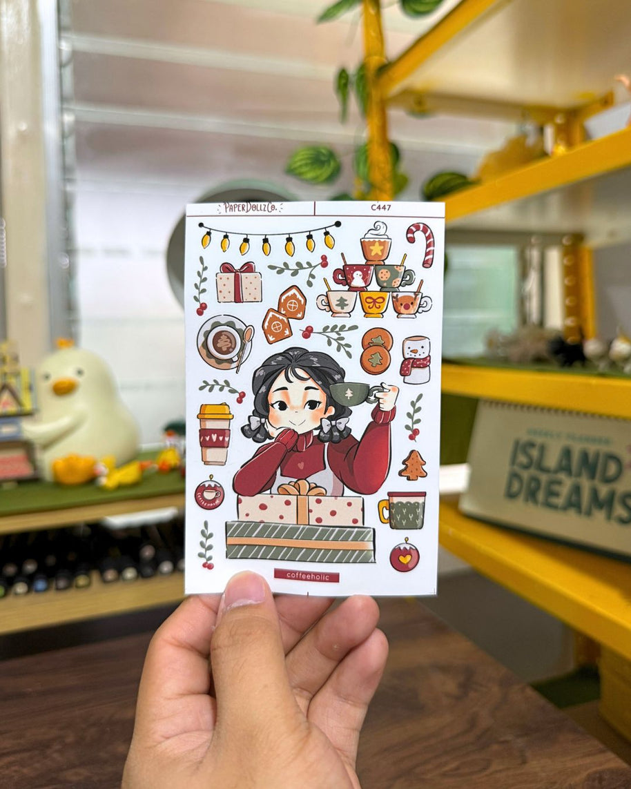 Coffeeholic | Unbox the Joy | Collection Stickers | C447