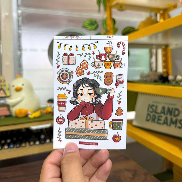 Coffeeholic | Unbox the Joy | Collection Stickers | C447