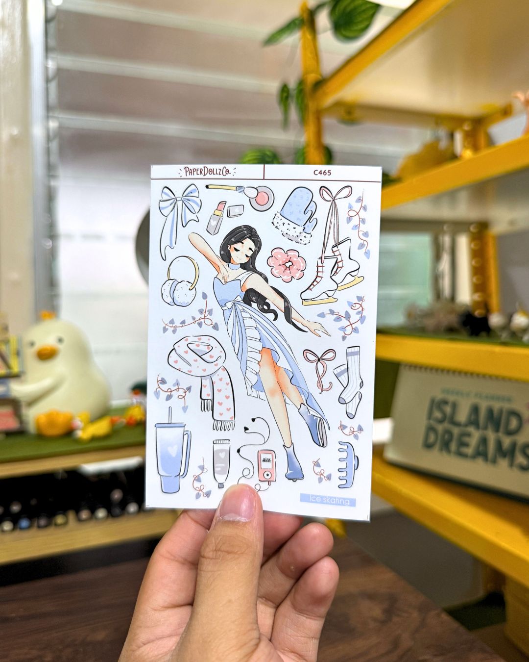 Ice Skating | Cloud Dancer | Collection Stickers | C465
