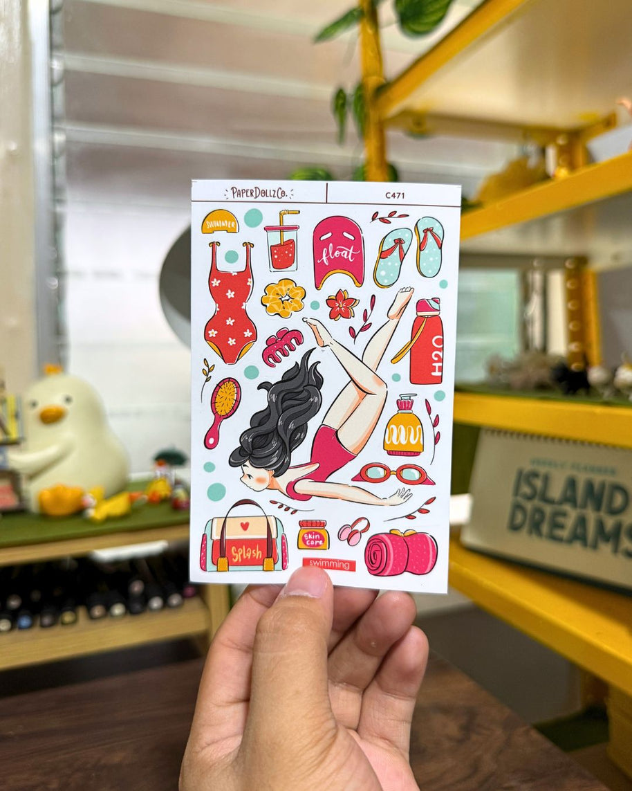 Swimming | Body In Motion | Collection Stickers | C471