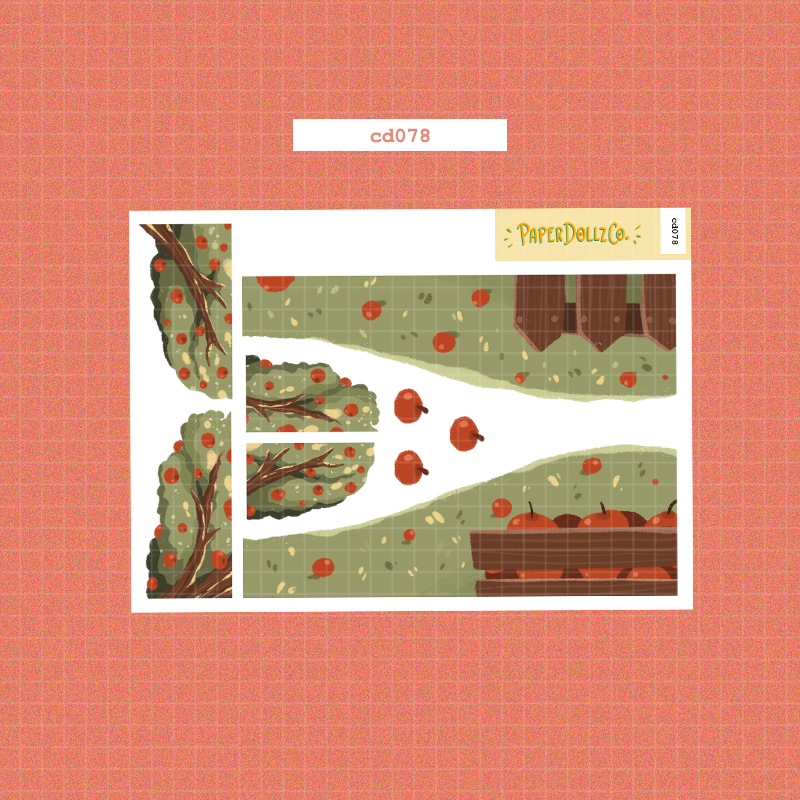 Birds of Autumn | Hobonichi | Cousin Daily Sticker Kit | Cd078