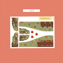 Birds of Autumn | Hobonichi | Cousin Daily Sticker Kit | Cd078