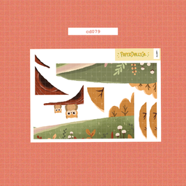 Birds of Autumn | Hobonichi | Cousin Daily Sticker Kit | Cd079