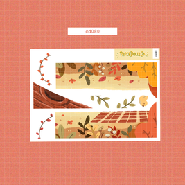 Birds of Autumn | Hobonichi | Cousin Daily Sticker Kit | Cd080