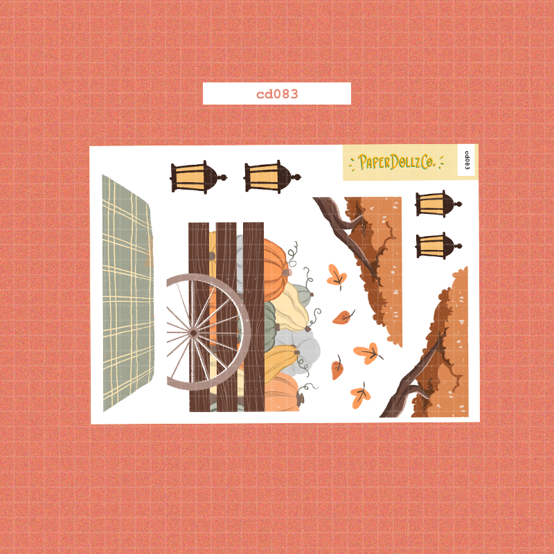 Cozy Harvest | Hobonichi | Cousin Daily Sticker Kit | Cd083