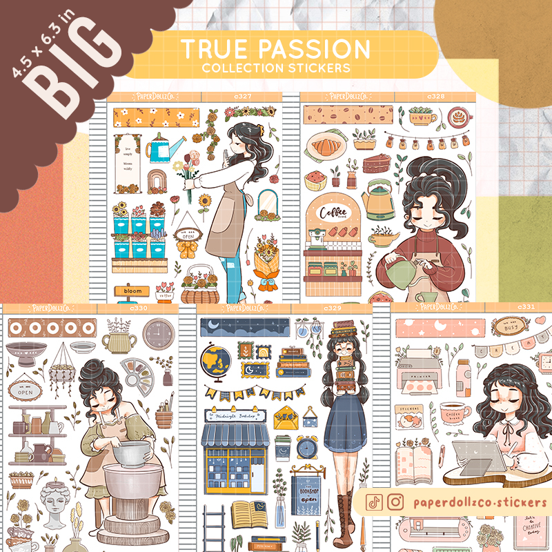 Coffee Shop | True Passion | Collection Stickers | C328