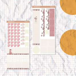 Minimalist | Hobonichi A6 Monthly Sticker ( set of 2 ) | -ha6m010