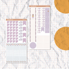 Minimalist | Hobonichi A6 Monthly Sticker ( set of 2 ) | -ha6m018