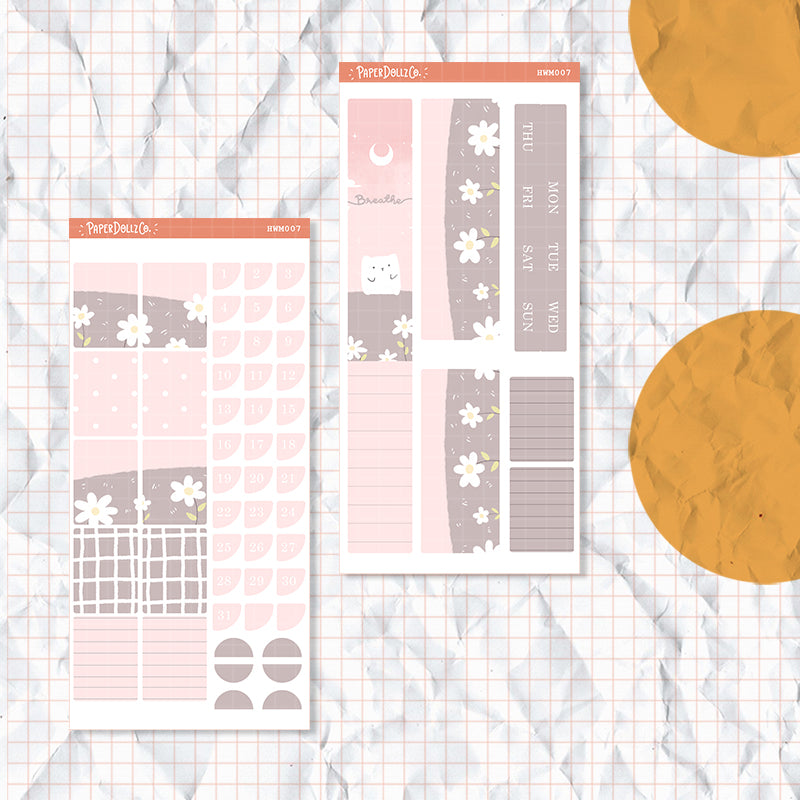Relaxation | Hobonichi Monthly Kit Sticker | HCM007 | HWM007