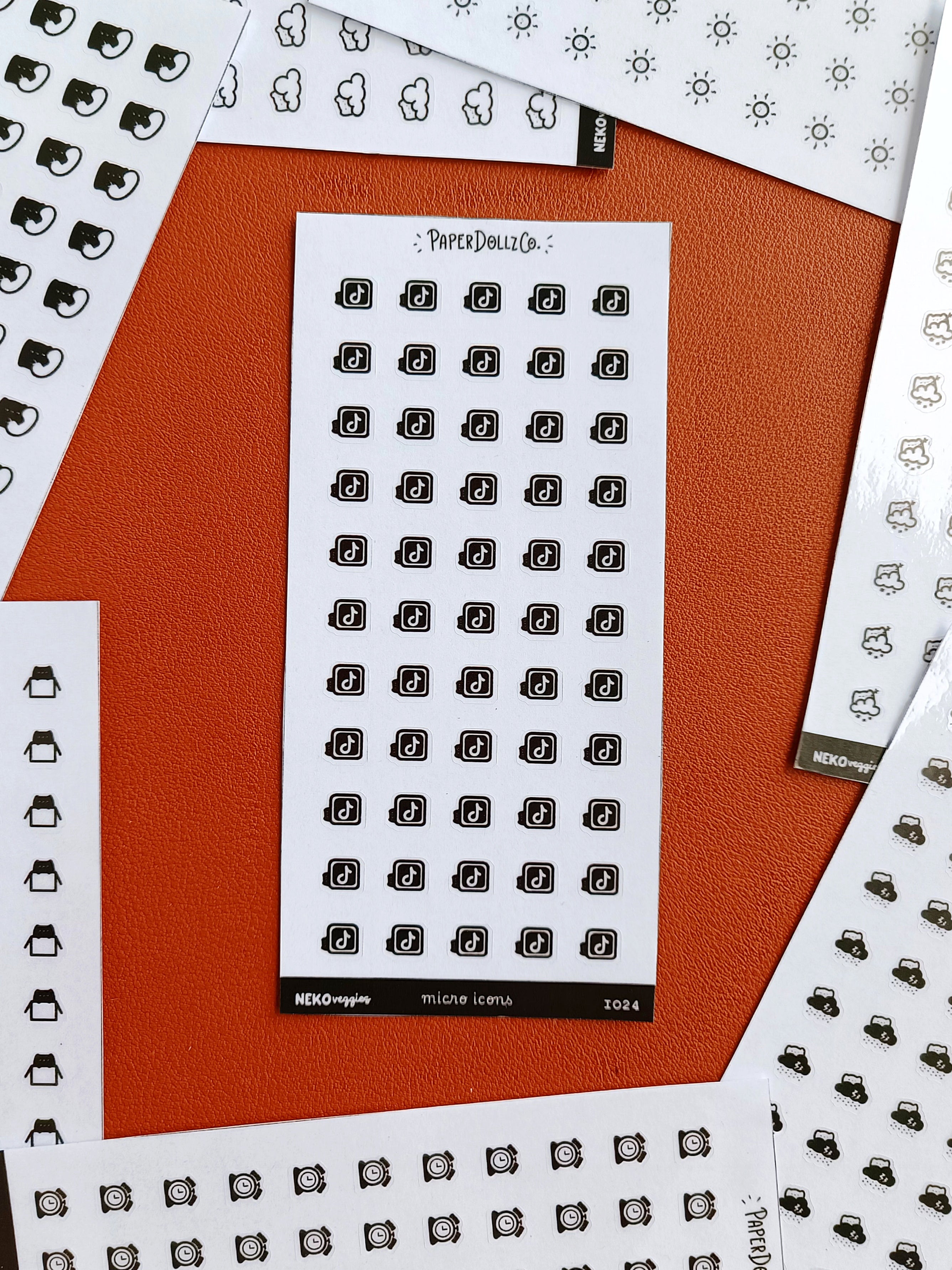 Tiktok | PaperDollzCo | Icon Sticker | i024