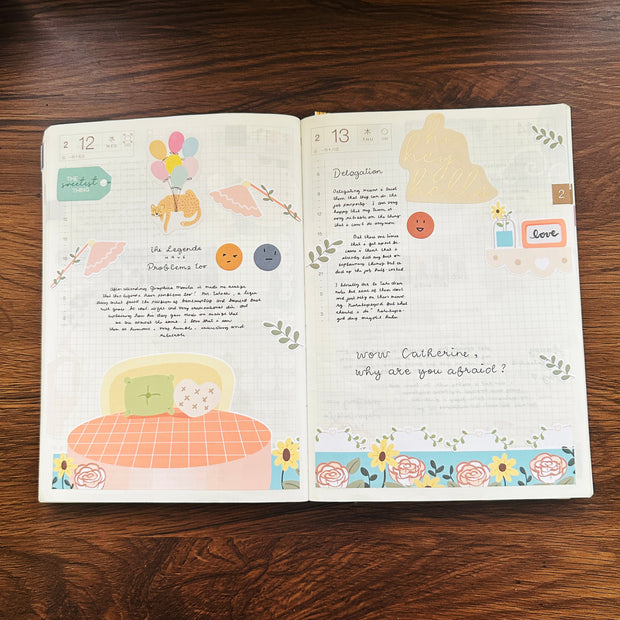 Reclaiming My Radiance | Hobonichi | Cousin Daily Sticker Kit | Cd065