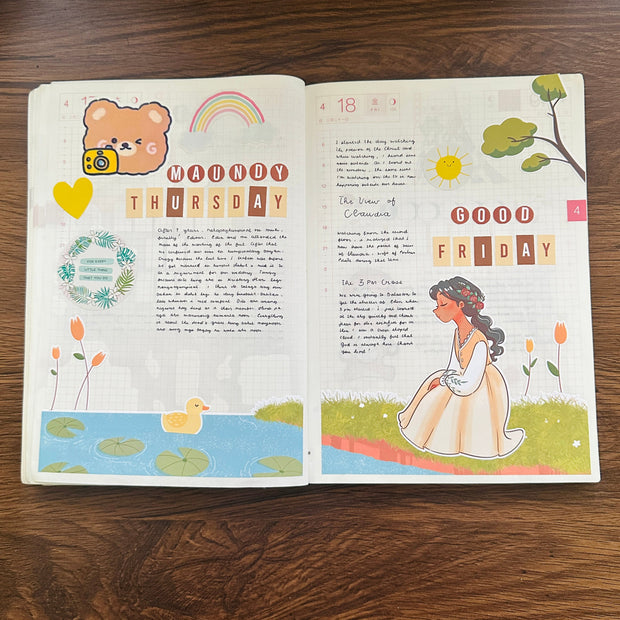 The Pretty Petal | Hobonichi | Cousin Daily Sticker Kit | Cd052
