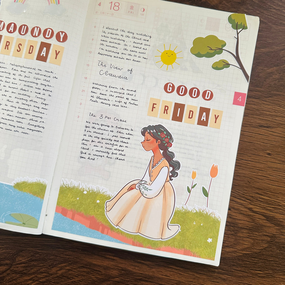 The Pretty Petal | Hobonichi | Cousin Daily Sticker Kit | Cd052