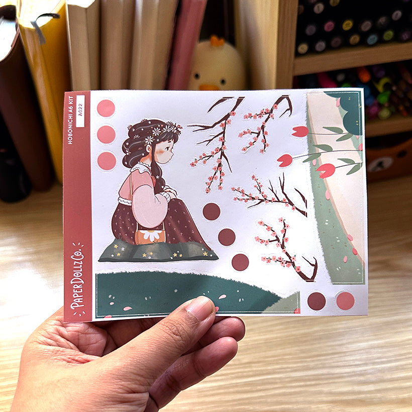 Lively | Spring Blossoming | Hobonichi A6 Daily Sticker Kit - a022