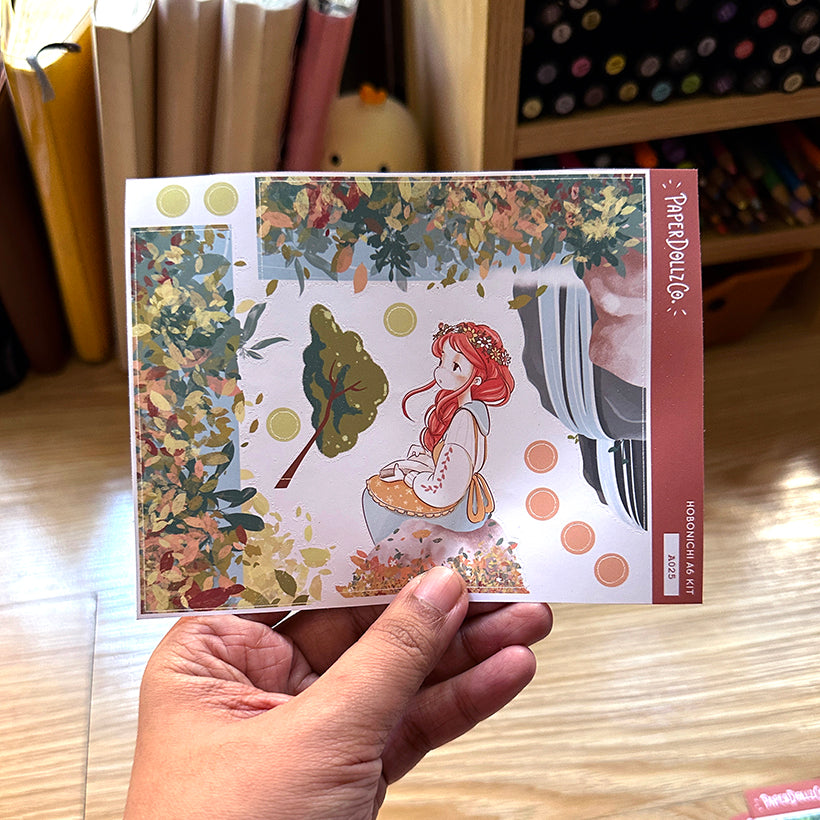 Happy | Spring Blossoming | Hobonichi A6 Daily Sticker Kit - a025