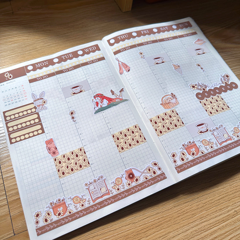 Blossoming | Spring Blossoming | Hobonichi Cousin Weekly Kit - hcwk066