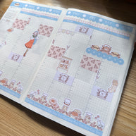 Peaceful | Spring Blossoming | Hobonichi Cousin Weekly Kit - hcwk068
