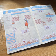 Peaceful | Spring Blossoming | Hobonichi Cousin Weekly Kit - hcwk068