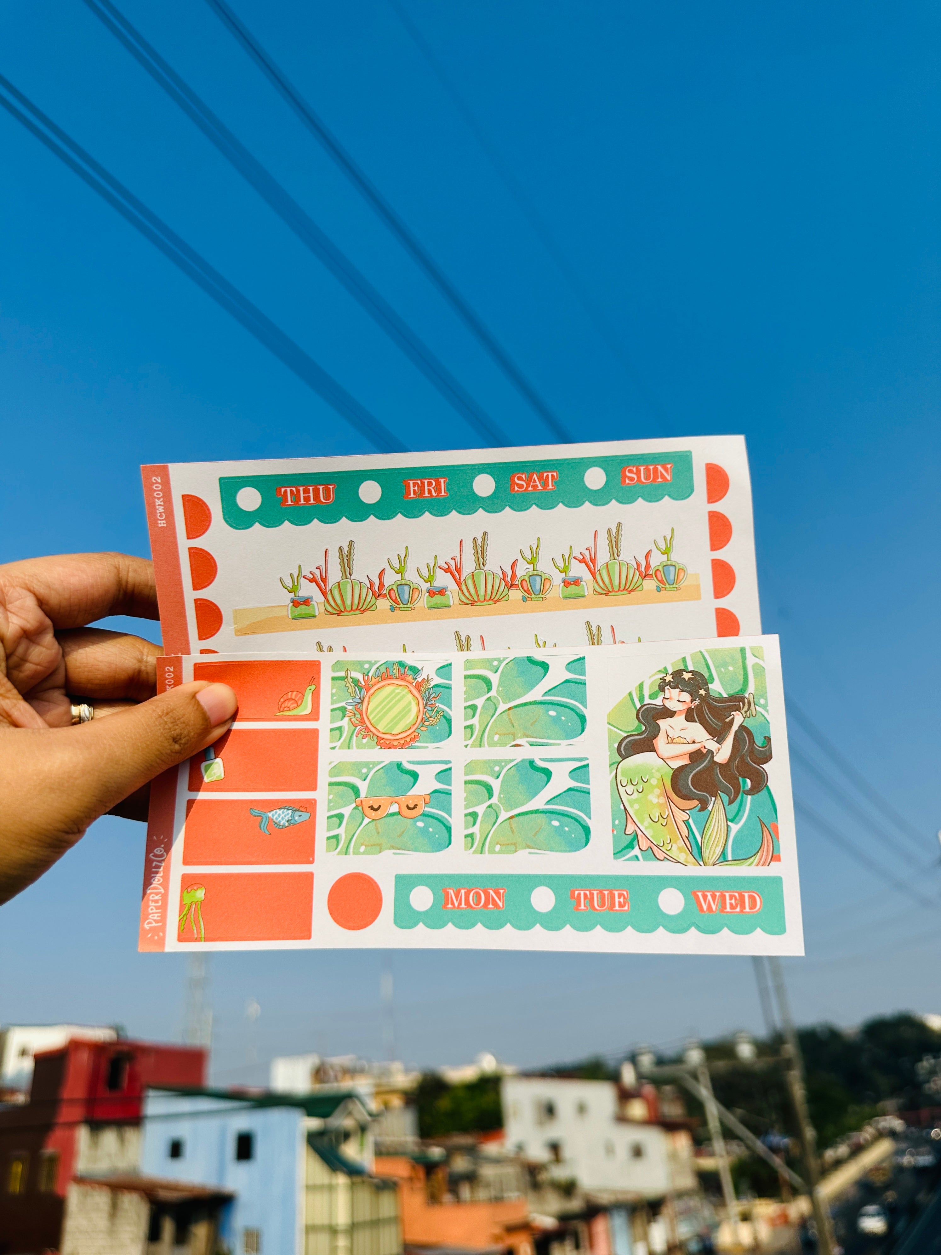 Stylish | The Modern Mermaids | Hobonichi Cousin Weekly Kit | hcwk002
