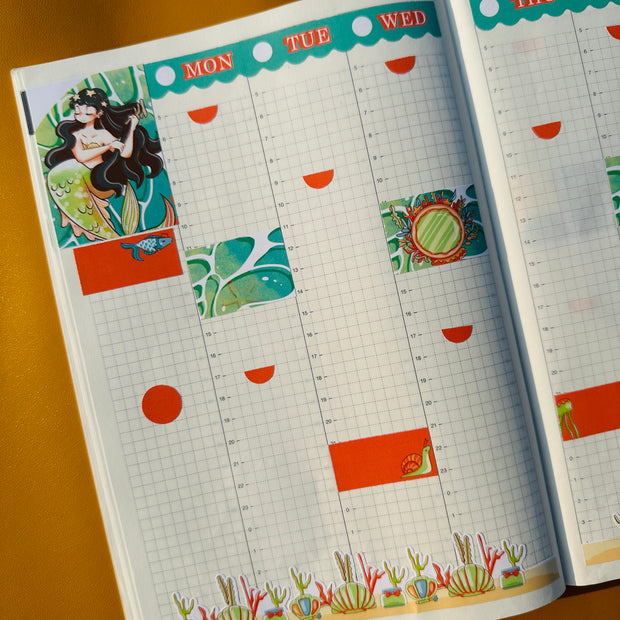Stylish | The Modern Mermaids | Hobonichi Cousin Weekly Kit | hcwk002
