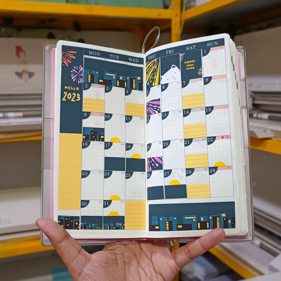 Happy New Year | Hobonichi Monthly Kit Sticker | HCM001 | HWM001