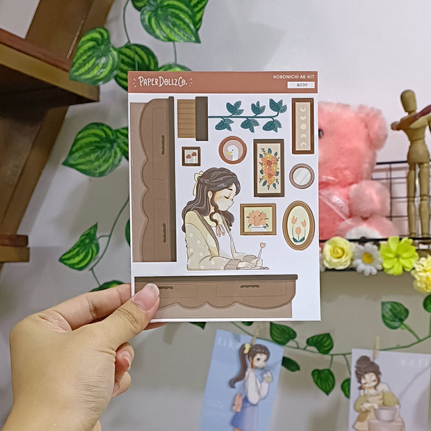 Journaling | Alone Time | Hobonichi A6 Daily Sticker Kit - a030