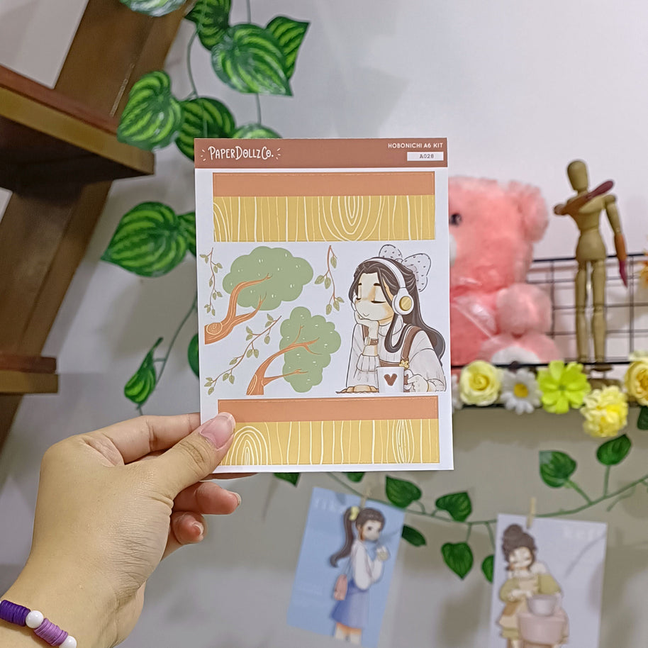 Melomaniac | Alone Time | Hobonichi A6 Daily Sticker Kit - a028