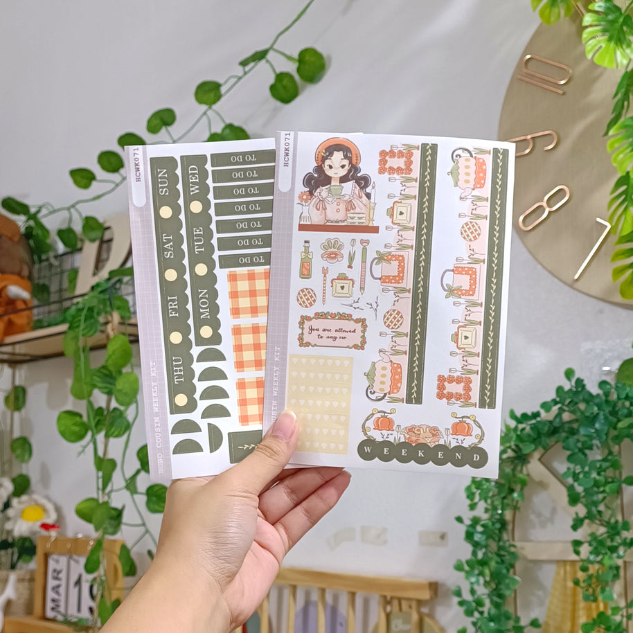 Tea Party | Alone Time | Hobonichi Cousin Weekly Kit - hcwk071
