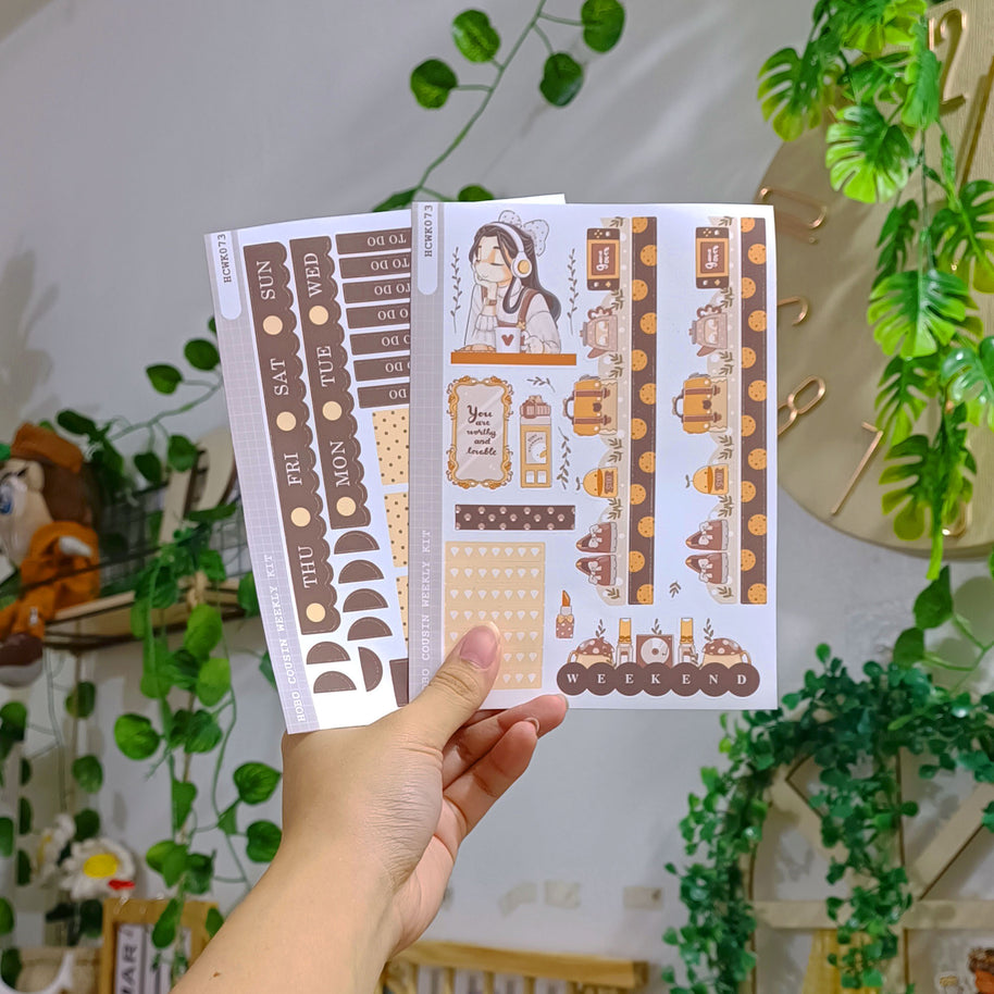 Melomaniac | Alone Time | Hobonichi Cousin Weekly Kit - hcwk073