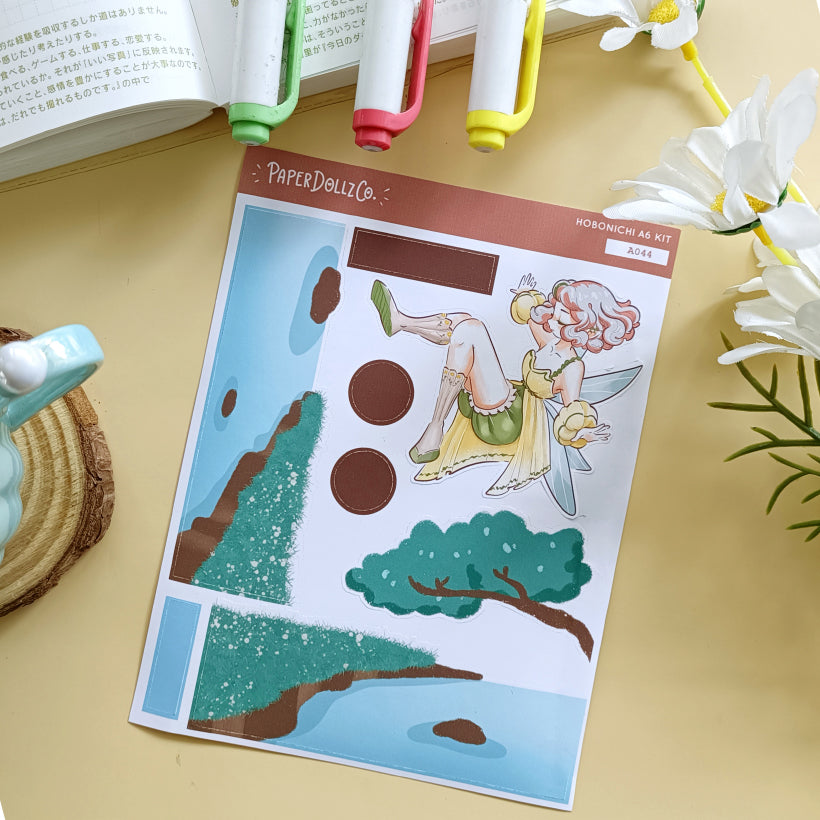 Fearless | Fairy Tales | Hobonichi A6 Daily Sticker Kit - a044