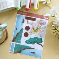 Fearless | Fairy Tales | Hobonichi A6 Daily Sticker Kit - a044